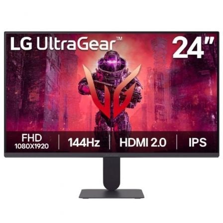 Monitor Gaming LG UltraGear 24G411A-B 23.7"/ Full HD/ 1ms/ 144Hz/ IPS/ Negro - Imagen 1