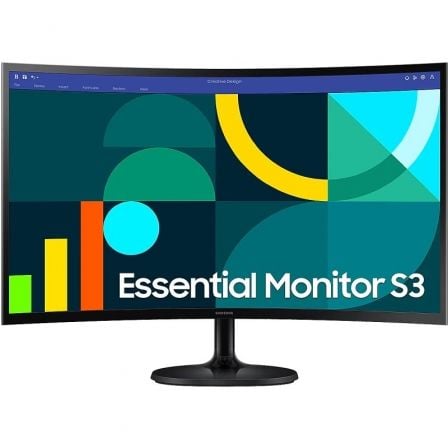 Monitor Profesional Samsung Essential Monitor S3 S36GD S24D362GAU/ 24"/ Full HD/ Negro - Imagen 1