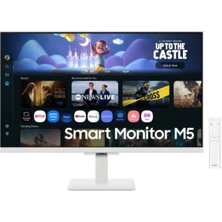 Smart Monitor Samsung M5 S27FM501EU 27"/ Full HD/ Multimedia/ Smart TV/ Blanco - Imagen 1