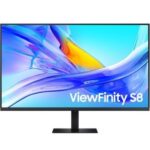 Monitor Profesional Samsung ViewFinity S8 S80UD S37D800UAU 37"/ 4K/ Regulable en altura/ Negro
