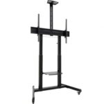 Soporte de Suelo Inclinable con Ruedas TooQ FS20406HM-B para TV de 60-100"/ hasta 120kg