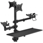 Soporte de Mesa para TPV 2 Monitores TooQ TQPM0003/ Giratorio/ Inclinable/ Rotatorio/ hasta 9kg