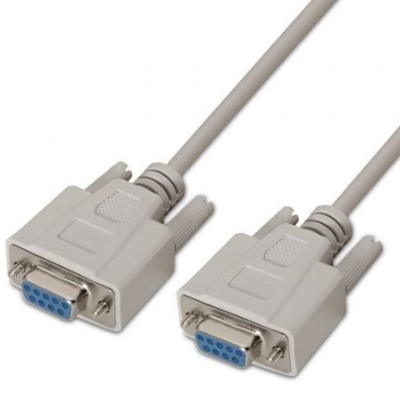 Cable Serie RS232  A112-0066/ DB9 Hembra - DB9 Hembra/ Hasta 0.15W/ 1.6Mbps/ 1.8m/ Beige - Imagen 1