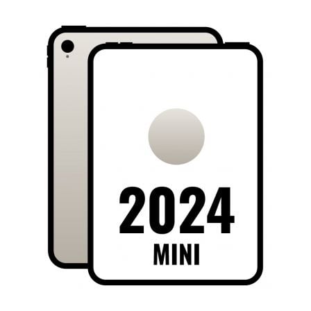 iPad Mini 8.3" 2024 7th WiFi/ A17 Pro/ 256GB/ Blanco Estrella- MXND3TY/A - Imagen 1
