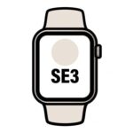 Apple Watch SE3/ GPS/ 40mm/ Caja de Aluminio Blanco Estrella/ Correa Deportiva Blanco Estrella S/M