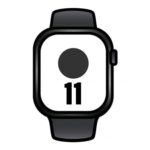 Apple Watch Series 11/ GPS/ 42mm/ Negro Azabache/ Correa Deportiva Negra (M/L)