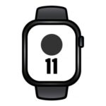 Apple Watch Series 11/ GPS/ 46mm/ Negro Azabache/ Correa Deportiva Negra (S/M)