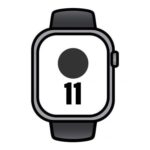 Apple Watch Series 11/ GPS/ 46mm/ Gris Espacial/ Correa Deportiva Negra (S/M)