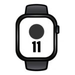 Apple Watch Series 11/ GPS/ Cellular/ 46mm/ Caja de Aluminio Negra/ Correa Deportiva Negra M/L