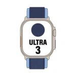 Apple Watch Ultra 3/ GPS/ Cellular/ 49mm/ Caja de Titanio Natural/ Correa Loop Trail Azul/azul brillante S/M