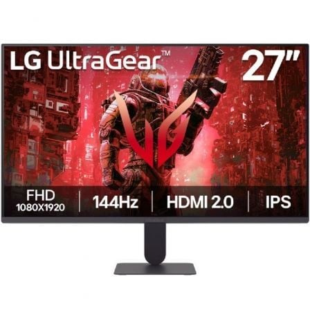 Monitor Gaming LG UltraGear G4 27G411A-B 27"/ Full HD/ 1ms/ 144Hz/ IPS/ Negro - Imagen 1
