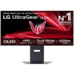 Monitor Gaming LG UltraGear 32GX850A-B 32"/ 4K/ 0.03ms/ 330Hz/ OLED/ Regulable en Altura/ Negro