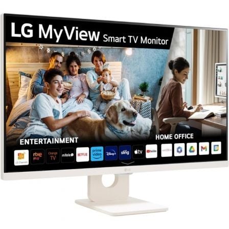 Smart Monitor LG MyView 32SR50F-W 31.5"/ Full HD/ Multimedia/ Smart TV/ Blanco - Imagen 1