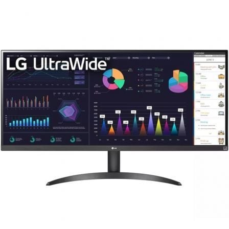 Monitor Profesional Ultrapanorámico LG 34WQ500-B 34"/ WFHD/ Negro - Imagen 1