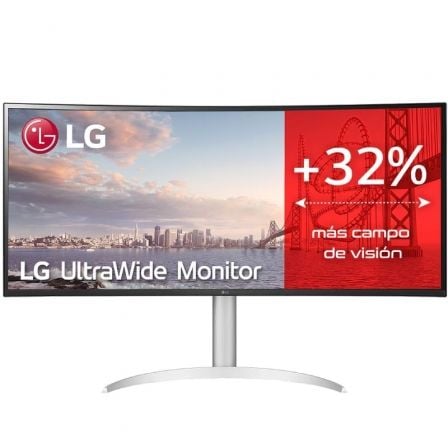 Monitor Profesional Ultrapanorámico LG UltraWide 34WQ650-W 34"/ WFHD/ Multimedia/ Regulable en altura/ Plata y Blanco - Imagen 1