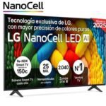 Televisor LG NanoCell 65NANO80A6B 65"/ Ultra HD 4K/ Smart TV/ WiFi