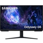 Monitor Gaming Samsung Odyssey G5 G51F S27FG510EU 27"/ QHD/ 1ms/ 180Hz/ VA/ Regulable en altura/ Negro