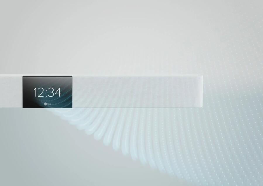 BARRA DE AUDIOCONFERENCIA NUREVA PARA SALAS MEDIANAS HDL200 BLANCO (GRIS CLARO) - Imagen 2