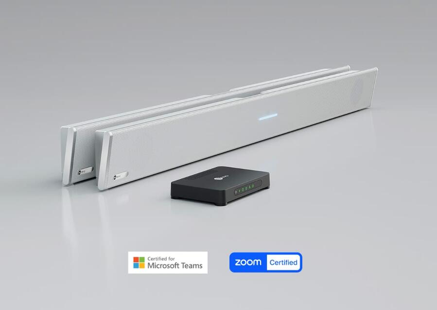 SISTEMA DE AUDIOCONFERENCIA NUREVA PARA SALAS EXTRAGRANDES HDL410 BLANCO 2 x BARRAS + 1 MÓDULO - Imagen 1