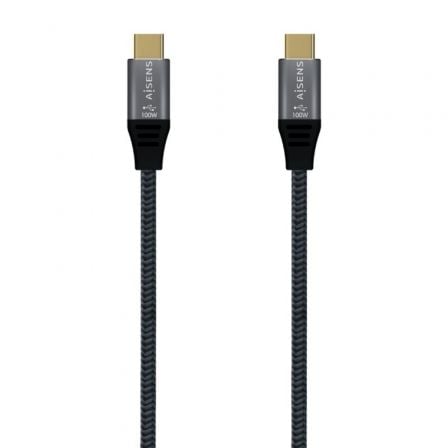 Cable USB 3.2 Tipo-C  A107-0672 20GBPS 100W/ USB Tipo-C Macho - USB Tipo-C Macho/ Hasta 100W/ 20Gbps/ 1.5m/ Gris - Imagen 1