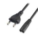 Cable Alimentación Forma 8  A132-0173/ CEE7/16 Macho - C7 Hembra/ Hasta 1500W/ 1.5m/ Negro