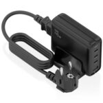 Cargador Sobremesa GaN  ASCH-140W4P056-BK/ 3xUSB Tipo-C/ 1xUSB/ 140W