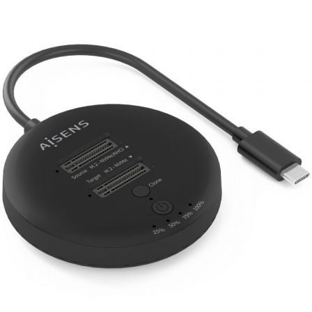 Dock USB 3.2 Gen2 Tipo-C para SSD M.2 NVMe  ASDS-2M2N05-BK/ Gris - Imagen 1