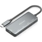 Hub USB Tipo-C  A109-0945/ 3xUSB/ 1xUSB Tipo-C/ 1xUSB Tipo-C PD/ Gris