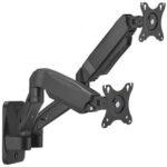 Soporte de Pared para 2 Monitores o TV  WT32TSR-225/ Giratorio/ Inclinable/ hasta 9kg