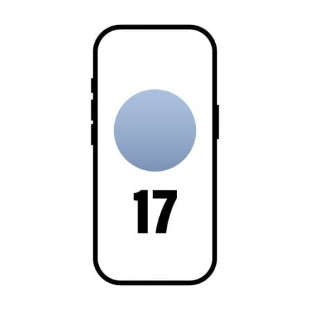 Smartphone Apple iPhone 17 256GB/ 6.3"/ 5G/ Azul Neblina - Imagen 1