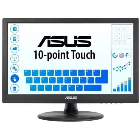 Monitor Profesional Táctil Asus VT169HE 15.6"/ Full HD/ Negro - Imagen 1