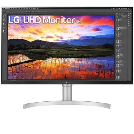 Monitor Profesional LG 32UN650K-W 31.5"/ 4K/ Multimedia/ Regulable en altura/ Blanco - Imagen 1