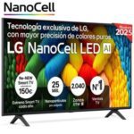 Televisor LG NanoCell 55NANO80A6B 55"/ Ultra HD 4K/ Smart TV/ WiFi