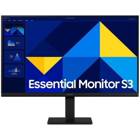 Monitor Profesional Samsung Essential Monitor S3 S24D300GAU/ 24"/ Full HD/ Negro - Imagen 1