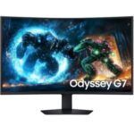 Monitor Gaming Samsung Odyssey G7 G75F 37"/ 4K/ 1ms/ 165Hz/ VA/ Regulable en altura/ Negro