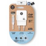 Cargador de Pared Tech One Tech TEC2222/ 1xUSB Tipo-C + Cable Lightning/ 20W/ Blanco