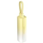 Powerbank 5000mAh Vention FHWY0/ 20W/ Amarilla/ Incluye Cable USB Tipo-C y Lightning