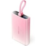 Powerbank 10000mAh Vention FHZP0/ 22.5W/ Rosa/ Incluye Cable USB Tipo-C y Lightning
