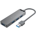 Hub USB 3.0 Vention CHLHB/ 4xUSB/ 1xMicroUSB PD/ Gris