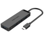 Hub USB Tipo-C Vention TGKBB/ 4xUSB/ 1xMicroUSB PD