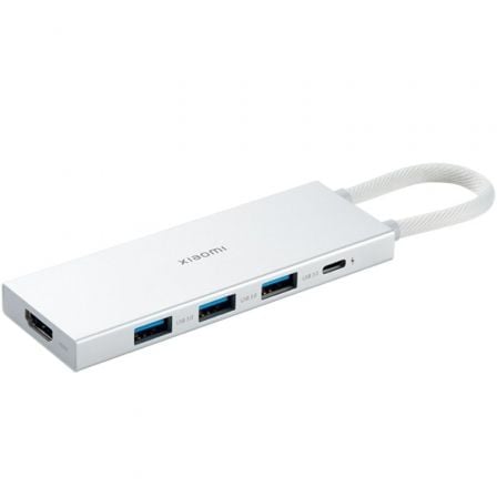 Docking USB 3.0 Tipo-C Xiaomi 5 en 1/ 3xUSB/ 1xUSB Tipo-C PD/ 1xHDMI/ Blanco - Imagen 1