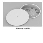 KRAMER T-IN2-RND2 CAJA CON TAPA REDONDE 2 MODULOS BLANCO