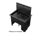 KRAMER T-IN2-REC2 CAJA CON TAPA RECTANGULAR 2 MODULOS NEGRO - Imagen 2