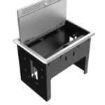 KRAMER T-IN2-REC2 CAJA CON TAPA RECTANGULAR 2 MODULOS ALUMINIO