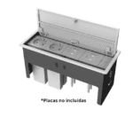 KRAMER T-IN4-REC2 CAJA CON TAPA RECTANGULAR 4 MODULOS BLANCO