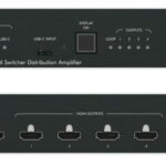 KRAMER DA3-24-H SELEC Y DISTRIB 2X1:4 HDMI Y USB-C 4K60 PoE