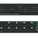 KRAMER DA3-28-H SELECTOR Y DISTRIBUIDOR 2X1:8 HDMI Y USB-C 4K60 PoE