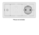 KRAMER T-IN2-FRAME-A FRAME SUPERFICIE RECTANGULAR 2 MODULOS ALUMINIO - Imagen 2