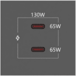 KRAMER MC-2C130W MODULO 2xUSB-C 130W NEGRO