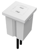 KRAMER MD-2C/2CM MODULO 2xUSB-C 3.2 4K60, 10GB, 100W CARGA BLANCO - Imagen 2